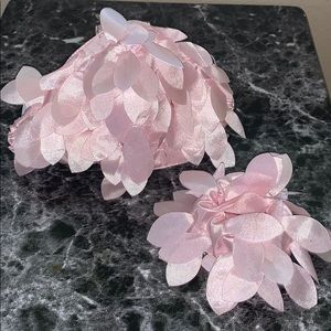 Custom Pink Petals Mask with Matching Scrunchy 💕